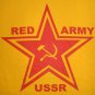 RED ARMY USSR Cool Soviet Retro T-shirt L Yellow NWOT Clearance Sale Free Ship