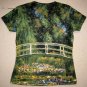 Monet WATER LILY POND Art Print T shirt Misses Size M Medium