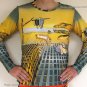 Salvador Dali DISINTEGRATION of Memory Long Sleeve Art Print Shirt Misses Size XL