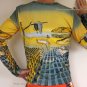 Salvador Dali DISINTEGRATION of Memory Long Sleeve Art Print Shirt Misses Size XL