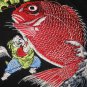 EBISU Japan Lucky God EMBROIDERED Attitude T-shirt Slim Fit Asian M Medium Black