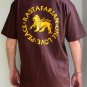 RASTAFARIAN Peace One Love Roots REGGAE Dub Irie T-shirt L Large Brown