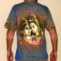 LORD GANESH Hindu Ganapati God Fine Art Hand Print T Shirt MEN'S Size L Large
