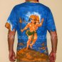 LORD GANESH Hindu Ganapati God Fine Art Hand Print T Shirt MEN'S Size L Large