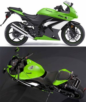 Kawasaki Ninja 250R EX250 OEM 36040-0063-6Z COVER-TAIL,CNT,F.BLACK 2008-2012