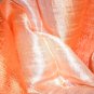 Thai Silk Fabric Scarf Shawl Variegated Mandarin Orange 2-12