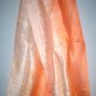 Thai Silk Fabric Scarf Shawl Variegated Mandarin Orange 2-12