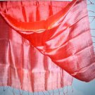 Thai Large Silk Fabric Scarf Shawl Bright Variegated Pinks 1-3
