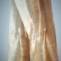 Thai Silk Fabric Scarf Shawl Dark Gold and Cream New! 2-20