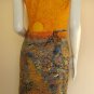 Van Gogh SEMINATORE COL SOLE Art Print Dress Misses Size L 12-14