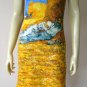Van Gogh LA SIESTE Hand Print Art Dress Misses Size XL 16-18