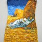 Van Gogh LA SIESTE Hand Print Art Dress Misses Size M Medium 8-10