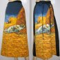 Van Gogh LA SIESTE Hand Print Art Dress Misses Size M Medium 8-10