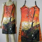 PLUM TREES Van Gogh JAPONISME New Hand Print Art Dress M 8-10