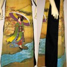 UTAMARO Ukiyoe Japan Freesize Cotton Wrap Art Print Skirt S-XL