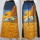 Van Gogh LA SIESTE Freesize Long Cotton Fine Art Print Wrap Skirt S-XL