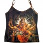 NARASIMHA VISHNU Hindu Art Print T Shirt Misses Size M Medium Short Sleeve