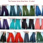 Thai  Cotton Wrap Yoga Pants FREESIZE Dark Blue Stripe