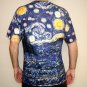 STARRY NIGHT Vincent VAN GOGH Fine Art Print T Shirt MENS Short Sleeve XL