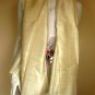 Thai Hand Craft Raw Silk Fabric Scarf Shawl Natural Cream White LARGE