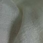Thai Hand Craft Raw Silk Fabric Scarf Shawl Natural Cream White LARGE