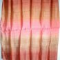 Thai LARGE New Hand Crafted Raw Silk Fabric Scarf Shawl Variegated Golden Earth Tones