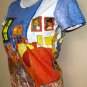 VAN GOGH ARLES BEDROOM Fine Art Print Cap Sleeve T Shirt Misses Size XL