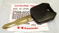 Kawasaki New OEM KEY LOCK BLANK Genuine Part Number 27008-0030 Fits Many Years, Many Models
