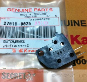 Kawasaki OEM SWITCH BRAKE 27010-0025 Ninja 250R, 650R, ER6n, Versys, Vulcan, KLR650, KLX250 more!