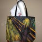THE SCREAM Edvard Munch Hand Print Fine Art Shirt Singlet TANK TOP Misses M Medium