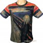 THE SCREAM Edvard Munch Cap Sleeve Fine Art Print T Shirt Misses XL