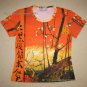 Van Gogh Shirt PLUM TREES In BLOOM Fine Art Print Japonisme TANK TOP Misses Size M Medium