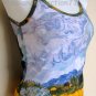 Van Gogh WHEAT FIELD with CYPRESSES Fine Art Print Shirt Singlet TANK TOP Misses L Large