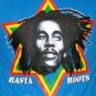 RASTA ROOTS Bob Marley REGGAE Irie Dub Rastafarian Judah T-Shirt XXL Blue NWOT