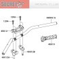 Kawasaki ER6n Ninja 650R OEM HOLDER HANDLE UPPER HANDLEBAR Bar Clamp 46012-0059 09 10 11