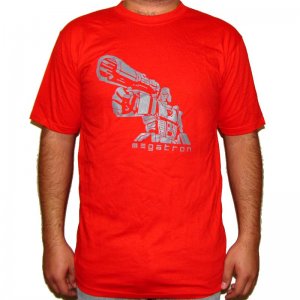 MEGATRON Transformers Decepticon Autobot T-shirt M Medium Red NWOT