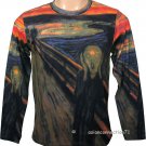 THE SCREAM Edvard Munch Fine Art Print LONG SLEEVE T Shirt Men's M Medium