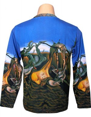 DALI Long Sleeve Art Print Shirt DADDY LONGLEGS of the EVENING HOPE Men's L Large