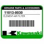 Kawasaki 11013-0030 ELEMENT AIR FILTER Cleaner KLX KLX250S KLX250SF Genuine OEM Part