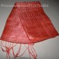 Thai Silk Fabric Scarf Shawl Hand Craft PEACH Pink Direct from Thailand