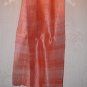 Thai Silk Fabric Scarf Shawl Hand Craft PEACH Pink Direct from Thailand