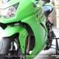 Kawasaki Ninja 250R EX250 Stainless Steel Logo Radiator Guard MOTO-PLAY TonyBKK 2008-2012