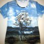 Salvador Dali THE SHIP Fine Art Print LONG SLEEVE T Shirt Misses Size L Large