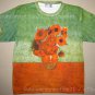 Van Gogh SUNFLOWERS Tournesols Fine Art Print T Shirt MENS Short Sleeve XL Extra Large