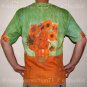 Van Gogh SUNFLOWERS Tournesols Fine Art Print T Shirt MENS Short Sleeve M Medium