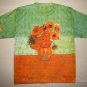 Van Gogh SUNFLOWERS Tournesols Fine Art Print T Shirt MENS Short Sleeve XL Extra Large