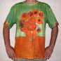Van Gogh SUNFLOWERS Tournesols Fine Art Print T Shirt MENS Short Sleeve XL Extra Large