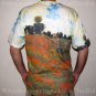 Monet Poppies at Argenteuil French Impressionist Art Print T Shirt MENS Short Sleeve M Medium