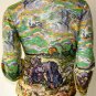 VAN GOGH Long Sleeve TWO PEASANT WOMEN IN FIELD WITH SNOW Art Print T Shirt Misses Size M Medium