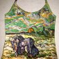VAN GOGH Art Print Shirt Singlet TANK TOP Misses XL PEASANT WOMEN DIGGING IN FIELD WITH SNOW